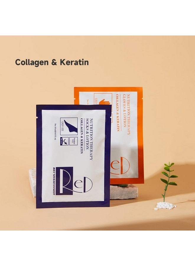 نوفال قفازات مرطبة للأظافر باللون الأحمر مع الكولاجين والكيراتين لصالونات العناية بالأظافر (3 أزواج) - Image 3