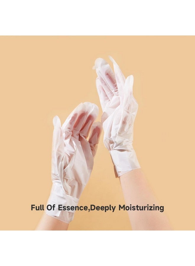 نوفال قفازات مرطبة للأظافر باللون الأحمر مع الكولاجين والكيراتين لصالونات العناية بالأظافر (3 أزواج) - Image 4