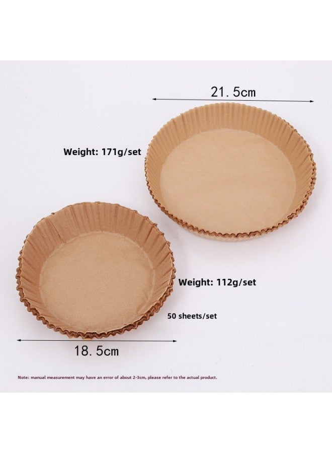 Factory Direct Supply Air Fryer Special Paper Square Round Food Grade Air Fryer Special Paper Oil Absorbent Baking Paper-Color:True Color-Specifications:20cm Square 50 Sheets - Image 5
