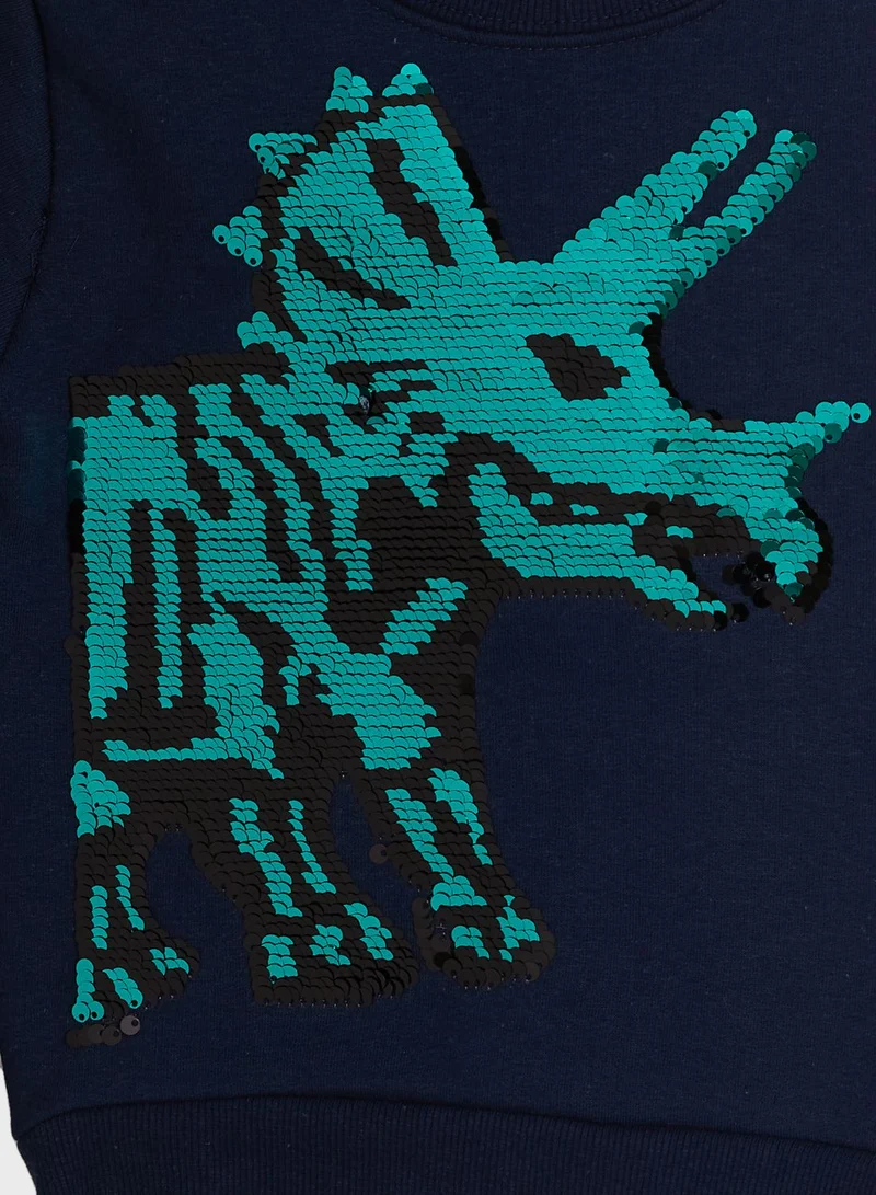 Ripples Printed Sweatshirt