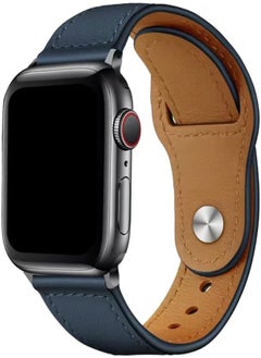 Generic Compatible with Apple Watch Band 49mm 45mm 44mm 42mm 41mm 40mm 38mm Genuine Leather Bands Strap Compatible with iWatch Series Ultra 8 7 6 5 4 3 2 1 SE Women Men 