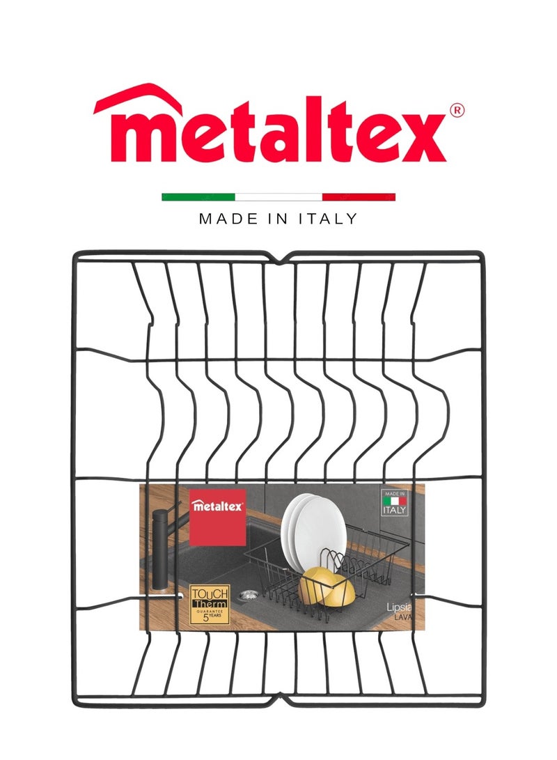 Metaltex Metaltex Lipsia Lava Touch Dish Drainer – Anti-Rust & Scratch-Resistant with Touch-Therm Coating  - Image 1