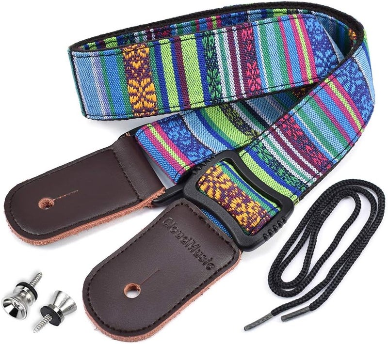 CLOUDMUSIC Ukulele Strap Tenor Concert Soprano Baritone Coloful Hawaii Floral Patterns For Adult Size Kids - Image 1