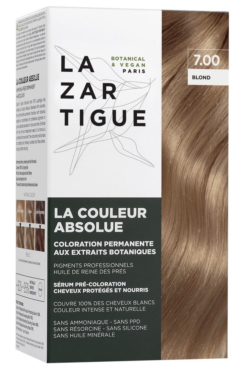 Lazartigue La Couleur Absolue Permanent Haircolour 7.00 Blonde 125ml - Image 1