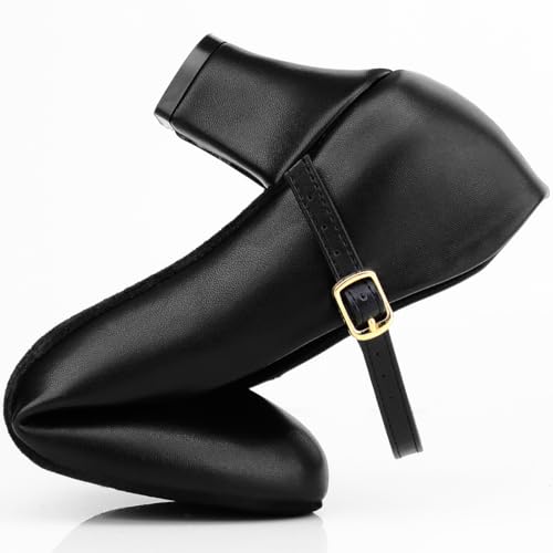 Bokimd Womens Black Latin Salsa Character Shoes Ballroom Dance Heels Prom Wedding Shoes Dress Pump (8.5 / Black) - Image 3