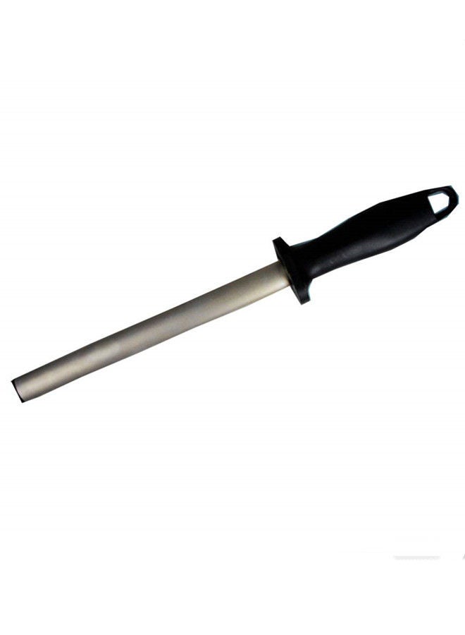 NIBEMINENT Diamond Slaughter Knife Sharpening Stick Black/Silver 27.5centimeter  - Image 1