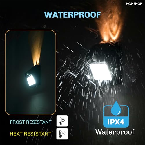 Homehop Solar Wall Security Motion Sensor Lights Waterproof Automatic LED Lamp for Outdoor Home,Garden, Balcony, Pathway (Pack of Two) - Image 3