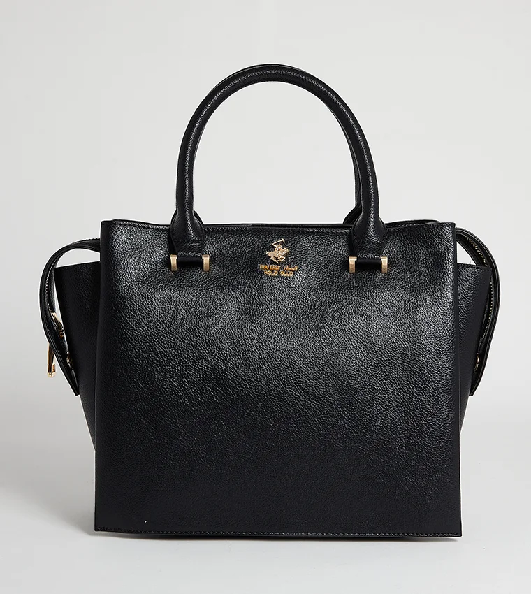 BEVERLY HILLS POLO CLUB Logo Detail Satchel Bag