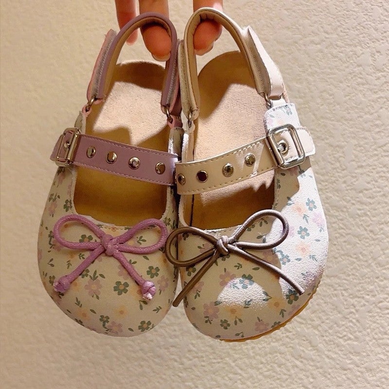 Small Floral Children'S Sandals 2025 Summer Birkenn Girls Sandals And Slippers Girls Princess Beach Shoes Boom Shoes Trendy Shoes - Image 2