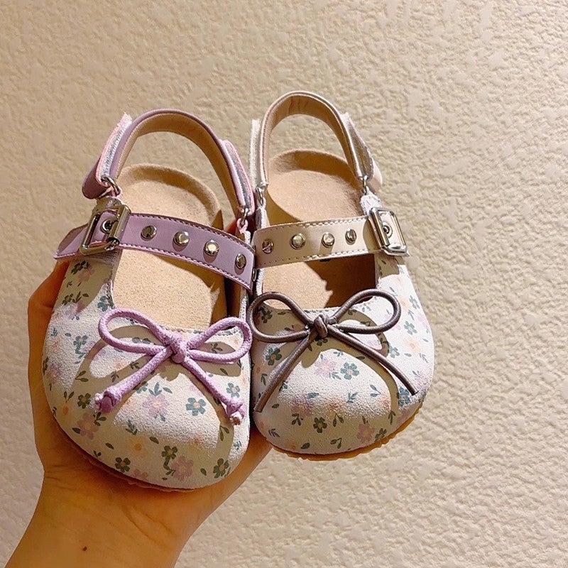 Small Floral Children'S Sandals 2025 Summer Birkenn Girls Sandals And Slippers Girls Princess Beach Shoes Boom Shoes Trendy Shoes - Image 3