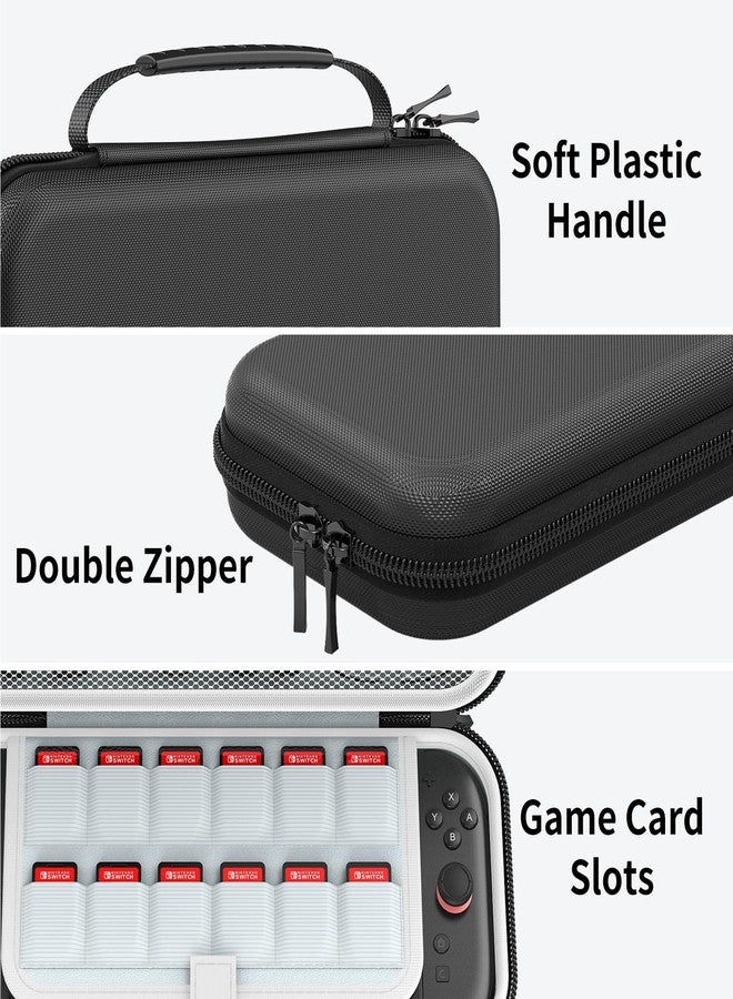 HEYSTOP Carrying Case for Nintendo Switch 2 Console, Large Capacity Travel Protective Case with 12 Game Card Slots for Nintendo Switch 2 Accessories 2025 Latest Models - Image 4