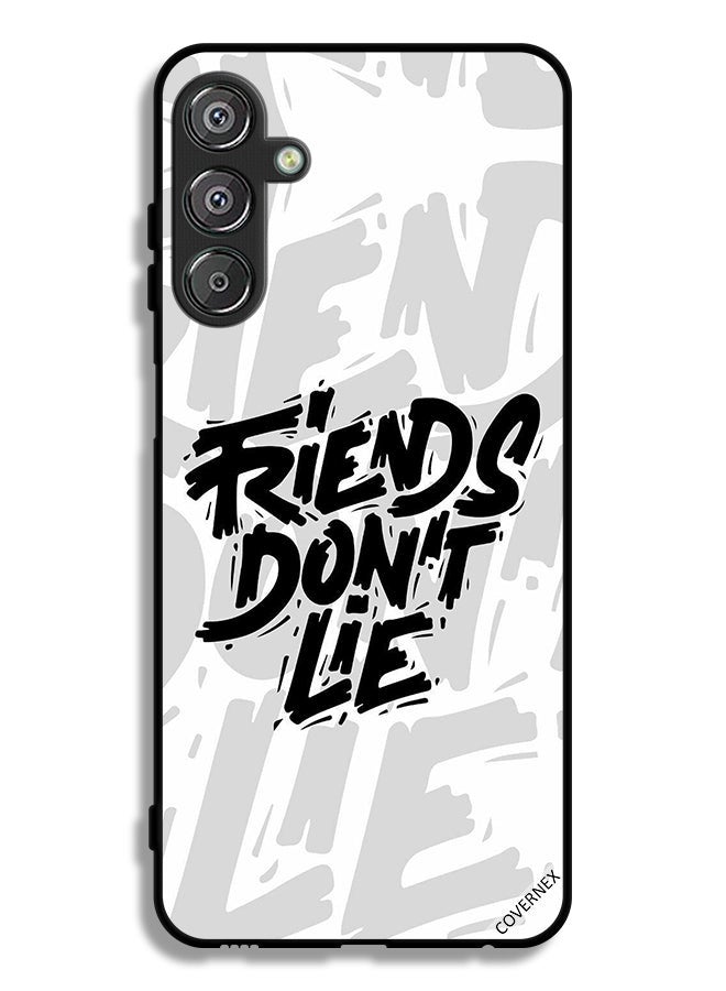 Covernex Samsung Galaxy M15 5G Protective Case Cover Calligraphy Friends Don't Lie - Image 1