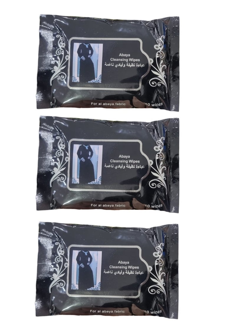 Abaya Cleaning Wet Wipes 10 x 3