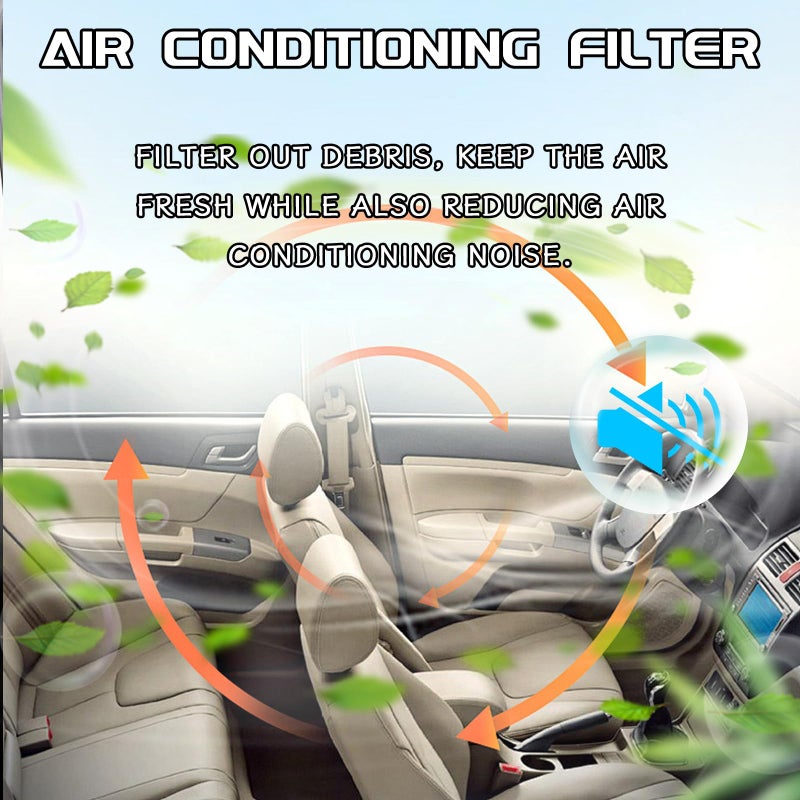 QBOONPT Cabin Air Filter, CF10285 Activated Carbon Air Filter to Adsorb PM2.5 Replacement, HEPA Air Conditioner Cabin Filter for Toyota 4Runner Highlander RAV4 Camry Corolla Sequoia Sienna Avalon - Image 2