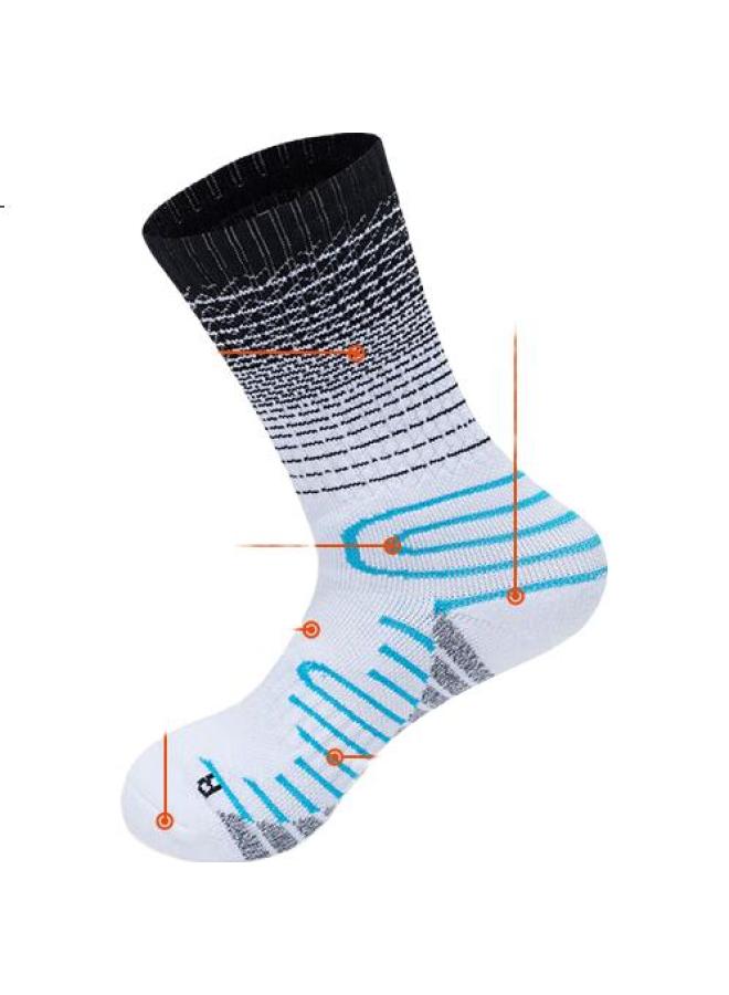 TFO Kids Outdoor Socks Breathable Sports Running Socks High-Top Hiking Socks 2202484 Purple - Image 2