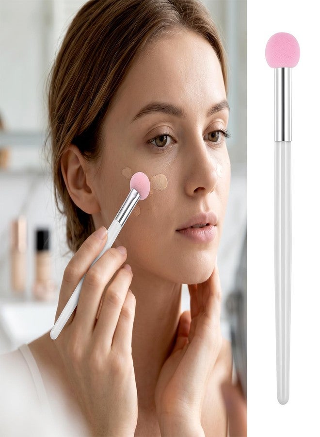 Aysatogc 6 PCS Mushroom Makeup Sponge with Handle, Foundation Sponge Powder Brush Sponge Applicator Concealer Brush for Women Girls for Face Eyelids Nose - Image 4