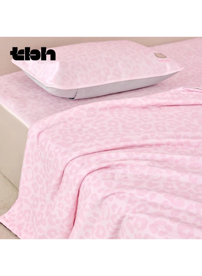 tbh Tianxiepai Home Sanrio o Kitty Knitted Printed Summer Quilt, Double Bed Comforter, Air Conditioning Quilt, 200x230cm - Image 1
