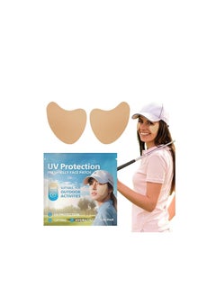 Sun Patches for Face, 5 Pairs Sun Screen Indicator Patch, Waterproof UV Detecting Patches Prevent Sunburn, Daily UV Cut Golf Patch, Good Waterproof Effect, Comfortable Fit for Ski, Hiking, Fishing