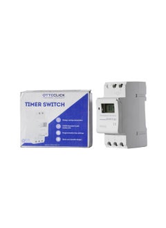 OTTOCLICK Din Rail Digital LCD Power Programmable DailyWeekly Timer Switch Mounted Type Relay 16A Amp Electronic On Off Relay Timer Control Ac 220V Electronic Components