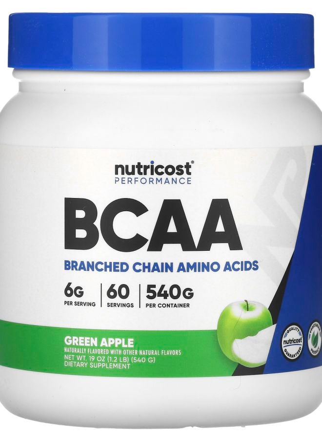 Nutricost Performance BCAA Green Apple 1.2 lb (540 g)