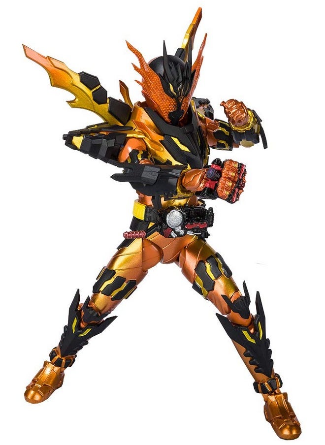 Bandai - Tamashii Nations S.H. Figuarts Kamen Rider Crossz Magma "Kamen Rider Build" Action Figure - Image 1