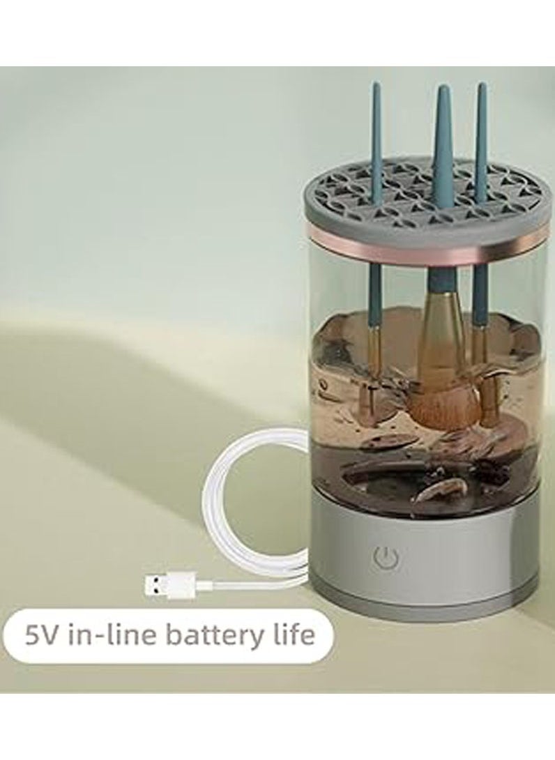 General - Electric Makeup Brush Cleaner Machine, Portable Automatic USB Cosmetic Brushes Cleaner for All Size Beauty Makeup Brush Set, Spinner Dryer Automatic Brush Cleaner - Image 1
