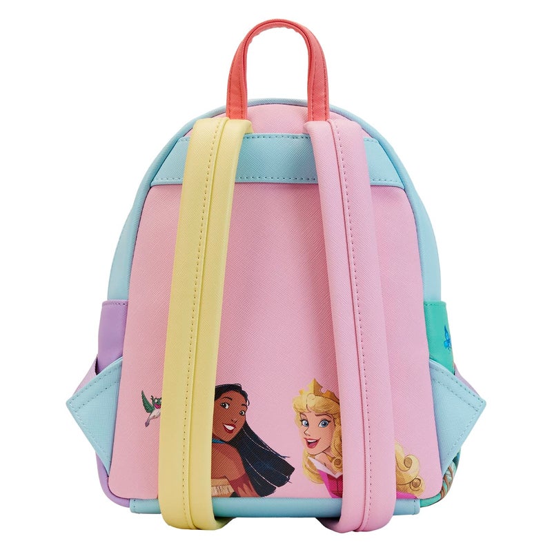 Loungefly Disney Princess Collage Triple Pocket Mini Backpack - Image 5