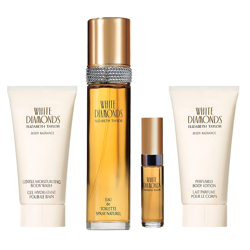 Elizabeth Taylor 4 Piece White Diamonds Fragrance Gift Set for Women - Image 1