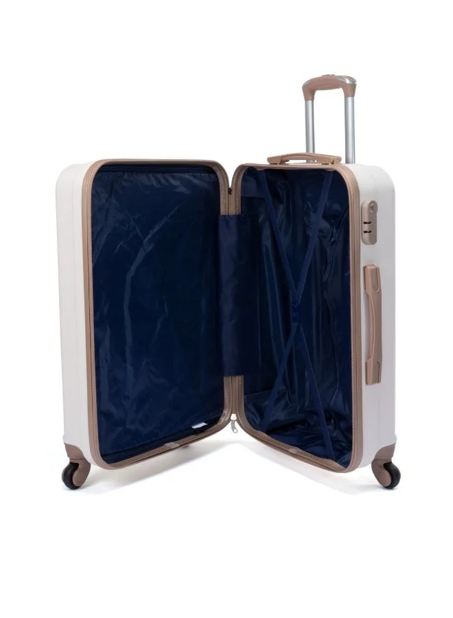 LIMRA Luggage set 6 pieces travel Bags with a distinctive design from limra beige/gold