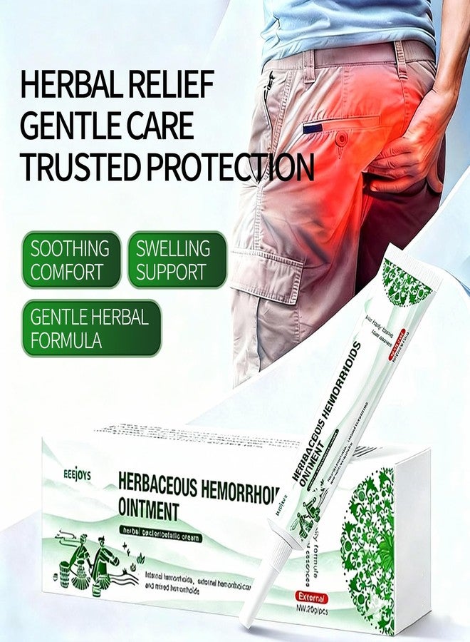 Reejoys Hemorrhoid Cream: Advanced Herbal Hemorrhoids Treatment Cream for Itching and Burning, Shrink & Soothe Hemorrhoids - 1.8 Oz - Image 4