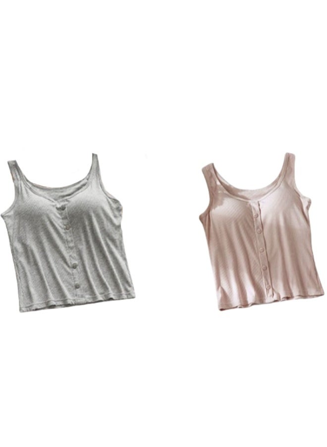 KUYING New Comfortable Skin Friendly Breathable And Slim Fit Vest Set Of 2  - Image 1