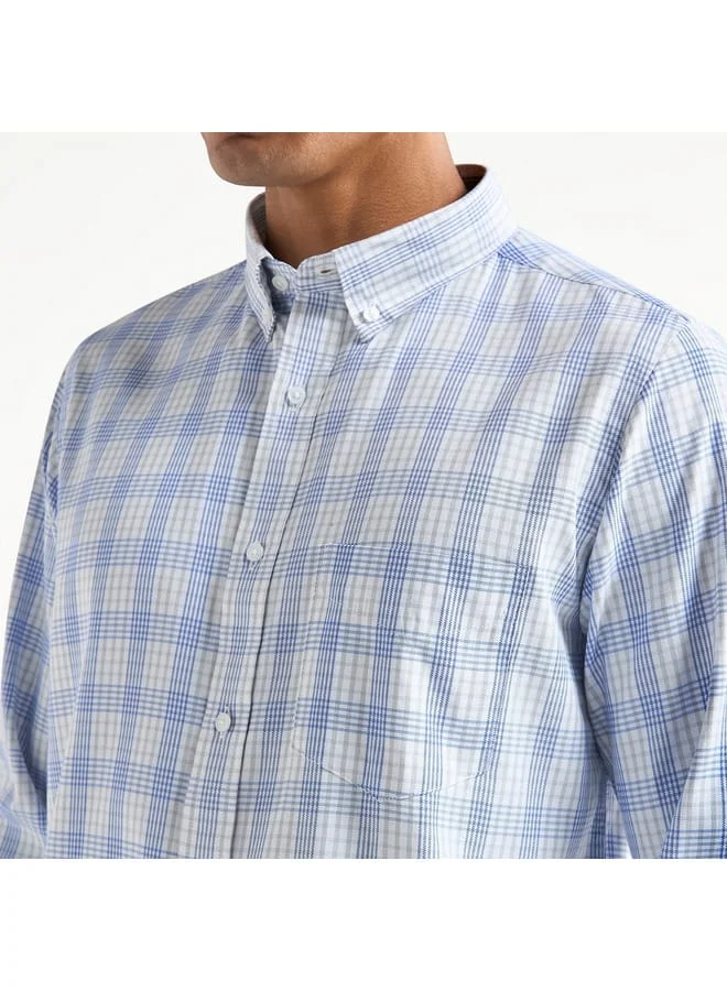Splash FAV Regular Fit Checked Shirt with Chest Pocket
