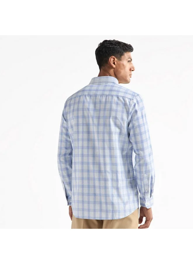 Splash FAV Regular Fit Checked Shirt with Chest Pocket