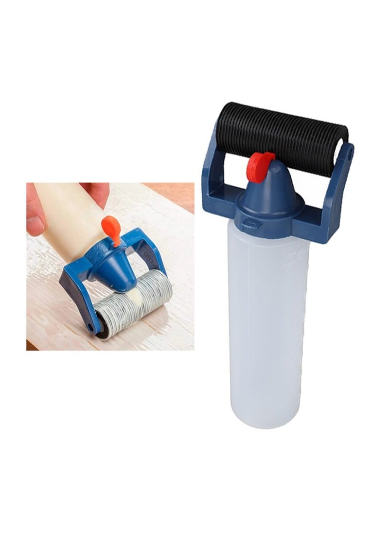 Apustim Wood Glue Roller Applicator Bottle，Comes With Wood Glue Roller Dispenser And Cap，Easy To Use，Suitable For Woodworking Glue Coating  - Image 1