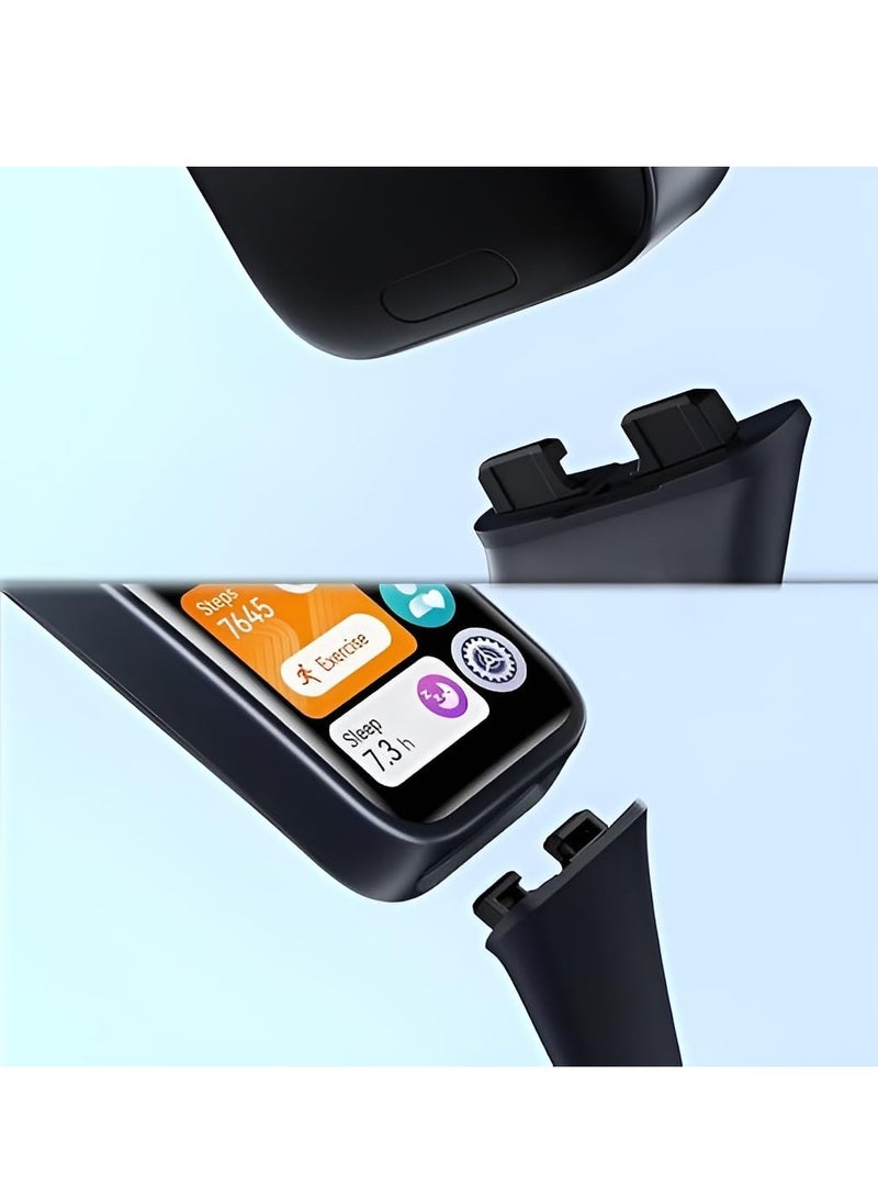 BORTONY Huawei Band 8/9/10 Replacement Watch Straps Band  Durable Silicone Wrist Strap Adjustable for Women Men Fashion Sport Strap Compatible for Huawei Band 10/9/8 - Image 5