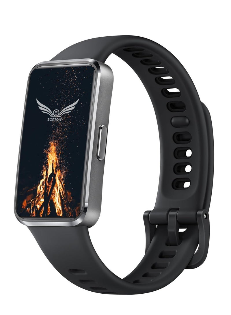 BORTONY Huawei Band 8/9/10 Replacement Watch Straps Band  Durable Silicone Wrist Strap Adjustable for Women Men Fashion Sport Strap Compatible for Huawei Band 10/9/8 - Image 1