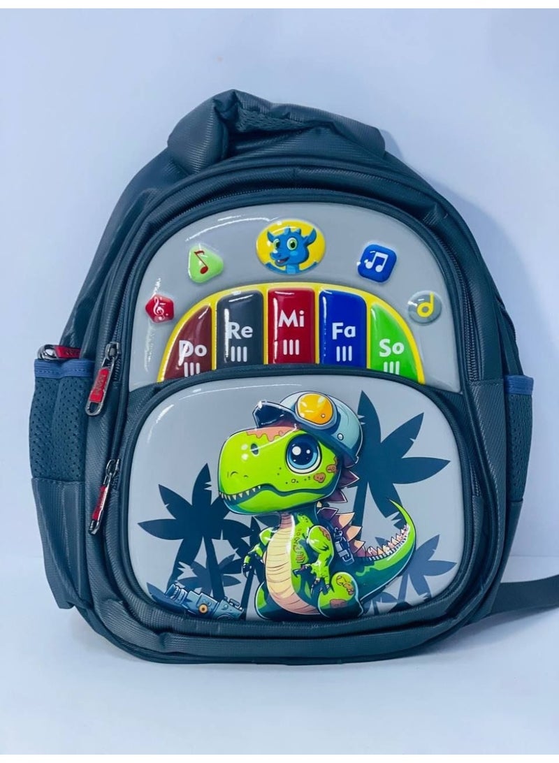 School bags, nursery bags, 3D embossed bags, waterproof material, available in various shapes and colors, 3 zippers, bag size: 34 cm, size: 13 - Image 1