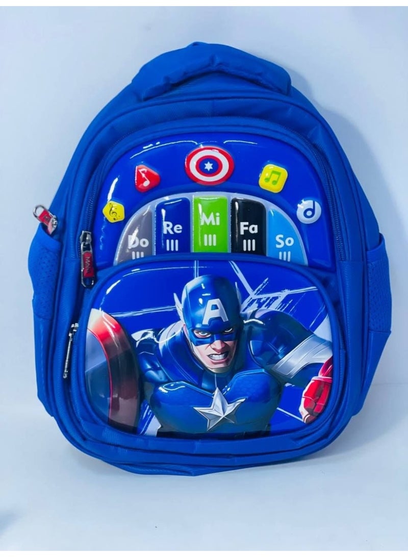 School bags, nursery bags, 3D embossed bags, waterproof material, available in various shapes and colors, 3 zippers, bag size: 34 cm, size: 13 - Image 2