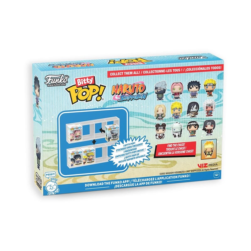 Funko Pop! Bitty: Naruto Shippuden - Kakashi, Sakura, Sasuke, and Chase Mini Figure - 0.9 Inch (2.2 Cm) - Anime Collectable - Gift Idea - Stackable Display Shelf Included - Image 2