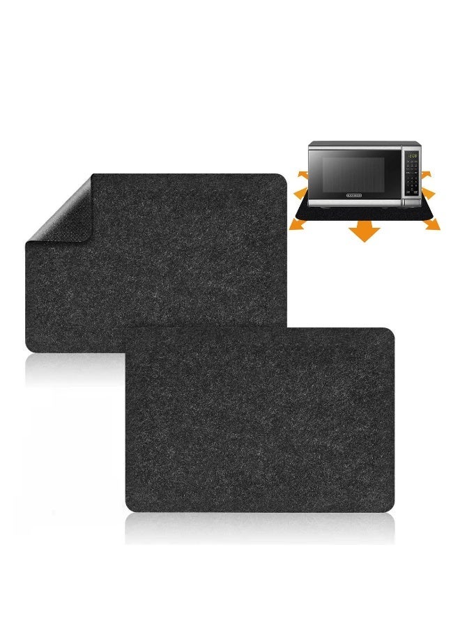 Heat Resistant Mat for Air Fryer 2PCS Heat Resistant Pad Countertop Protector Mat with Sliding Function, Coffee Maker Mat for Air Fryer Blender Oven Micro Wave Oven