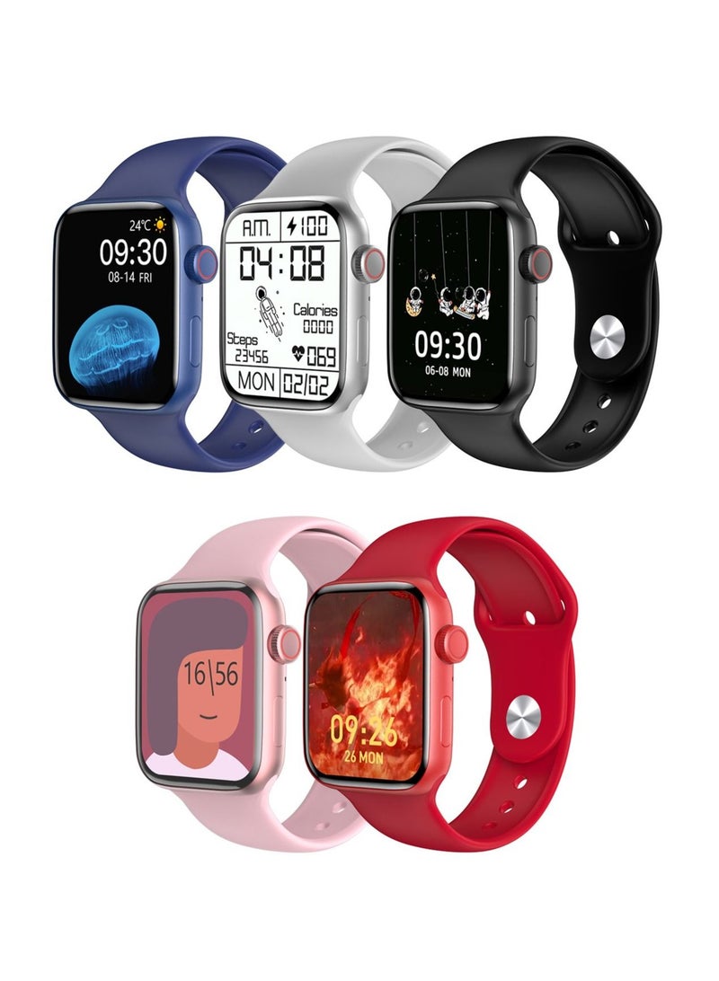 GULFLINK Full screen Smart Watch Wirless Charging Silicone Band Android and IOS System Support - Image 3