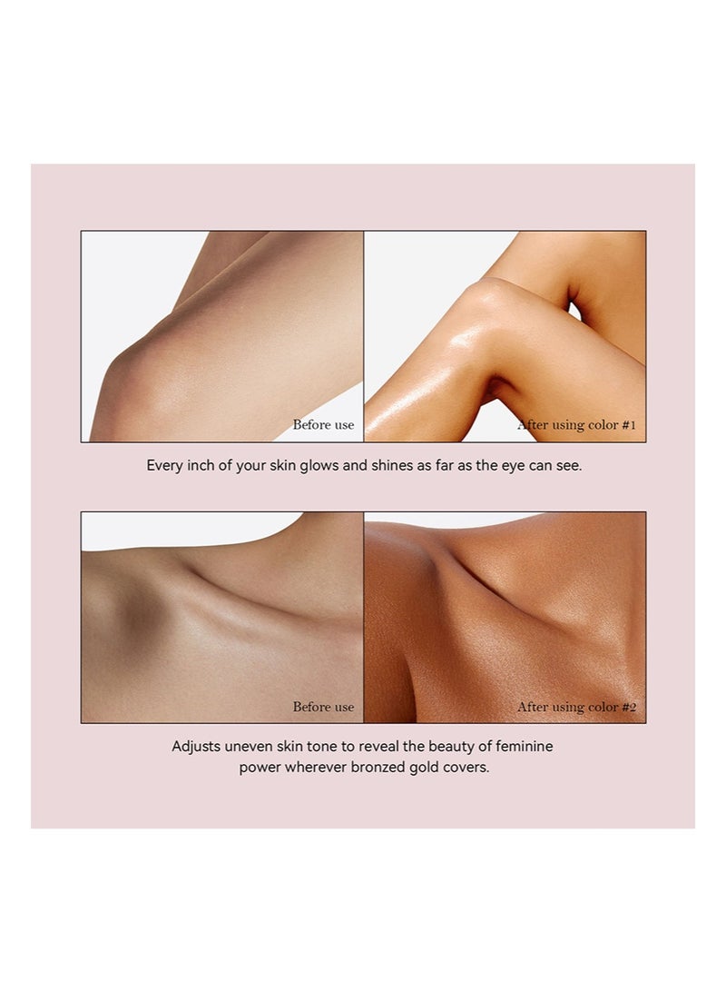 ديرول رذاذ زيت تسمير ذاتي، خفيف (مُشرق بالشمس) - رذاذ تصحيح لون تسمير ذاتي، نباتي، خالٍ من القسوة، 2.7 أونصة سائلة - Image 3