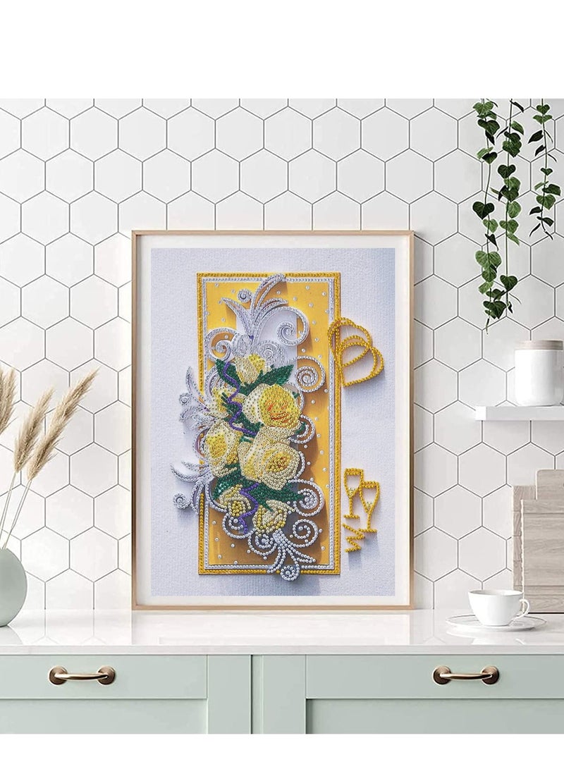 Y&D 5D Diamond Painting Kits for Adults Kids Beginner, Special Shape Rhinestone Gift Home Wall Art Decor  - Image 3