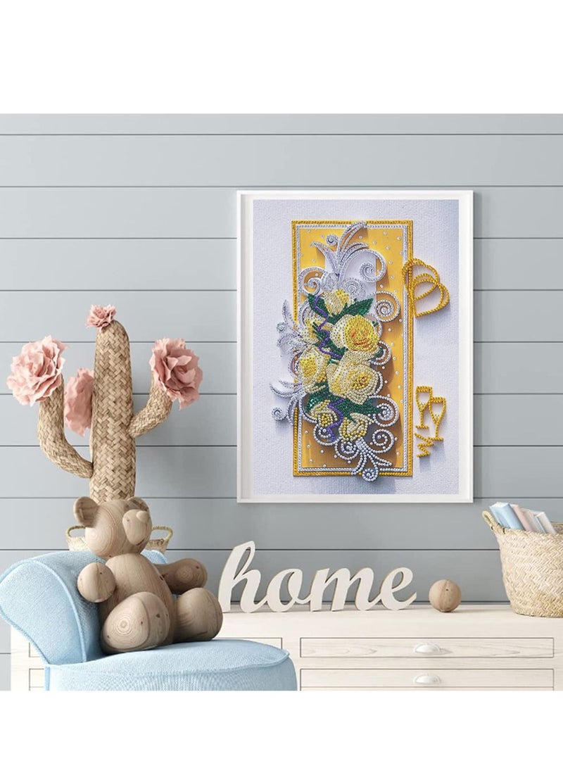 Y&D 5D Diamond Painting Kits for Adults Kids Beginner, Special Shape Rhinestone Gift Home Wall Art Decor  - Image 2