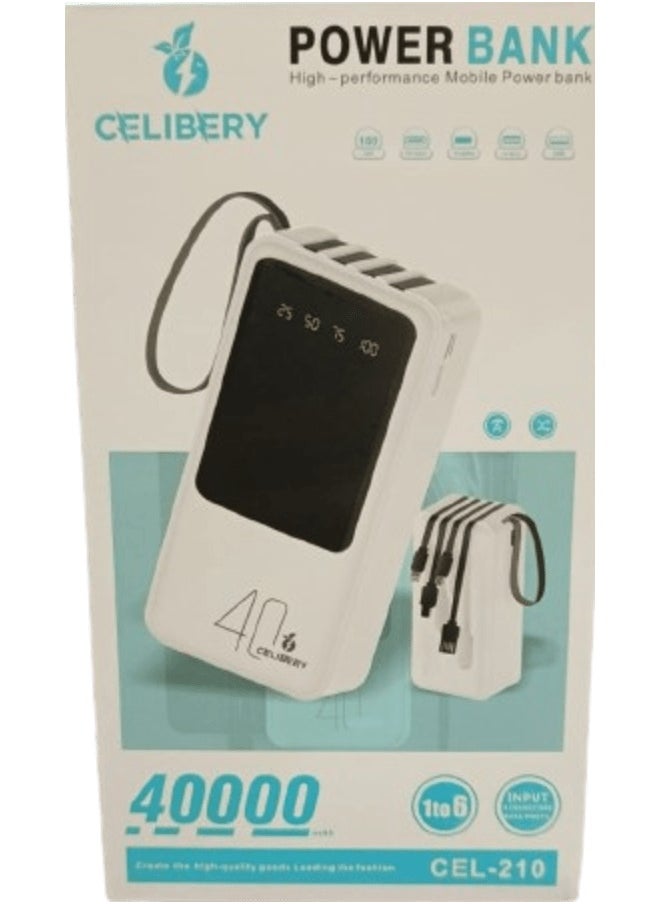 CELIBERY - Power Bank 40000 (PD 22.5W + 4 USB) with screen - Image 1
