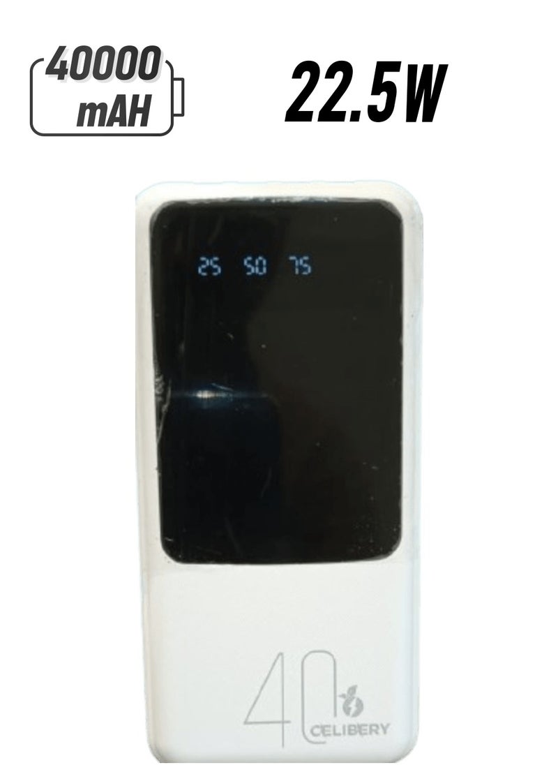 CELIBERY - Power Bank 40000 (PD 22.5W + 4 USB) with screen - Image 1
