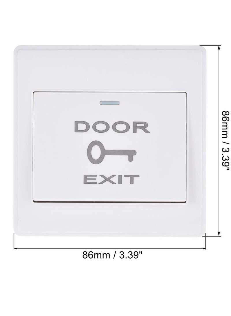 Bluefield Push to Exit Button Release Switch With Back Box Plastic  - Image 1