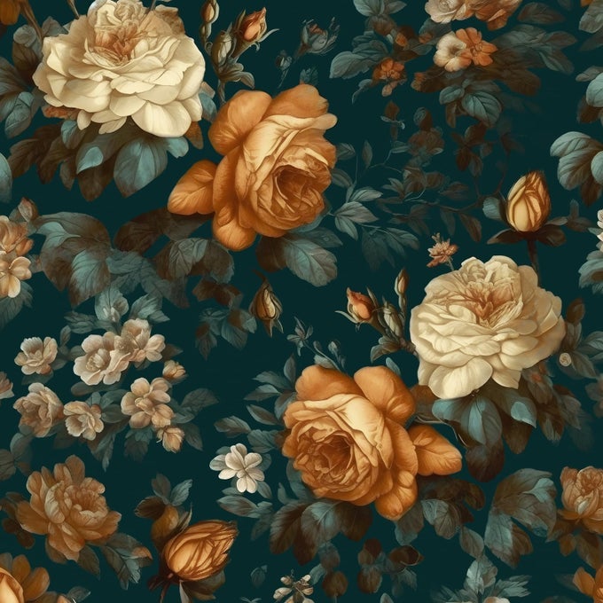 GLOWING FLORAL PEEL AND STICK WALLPAPER VINTAGE DARK GREEN 174 X 118 VINYL WRAP WORKTOP COVERING SELF ADHESIVE REMOVABLE FLOWERS CONTACT PAPER FOR CABINETS DRAWERS HOME DECOR