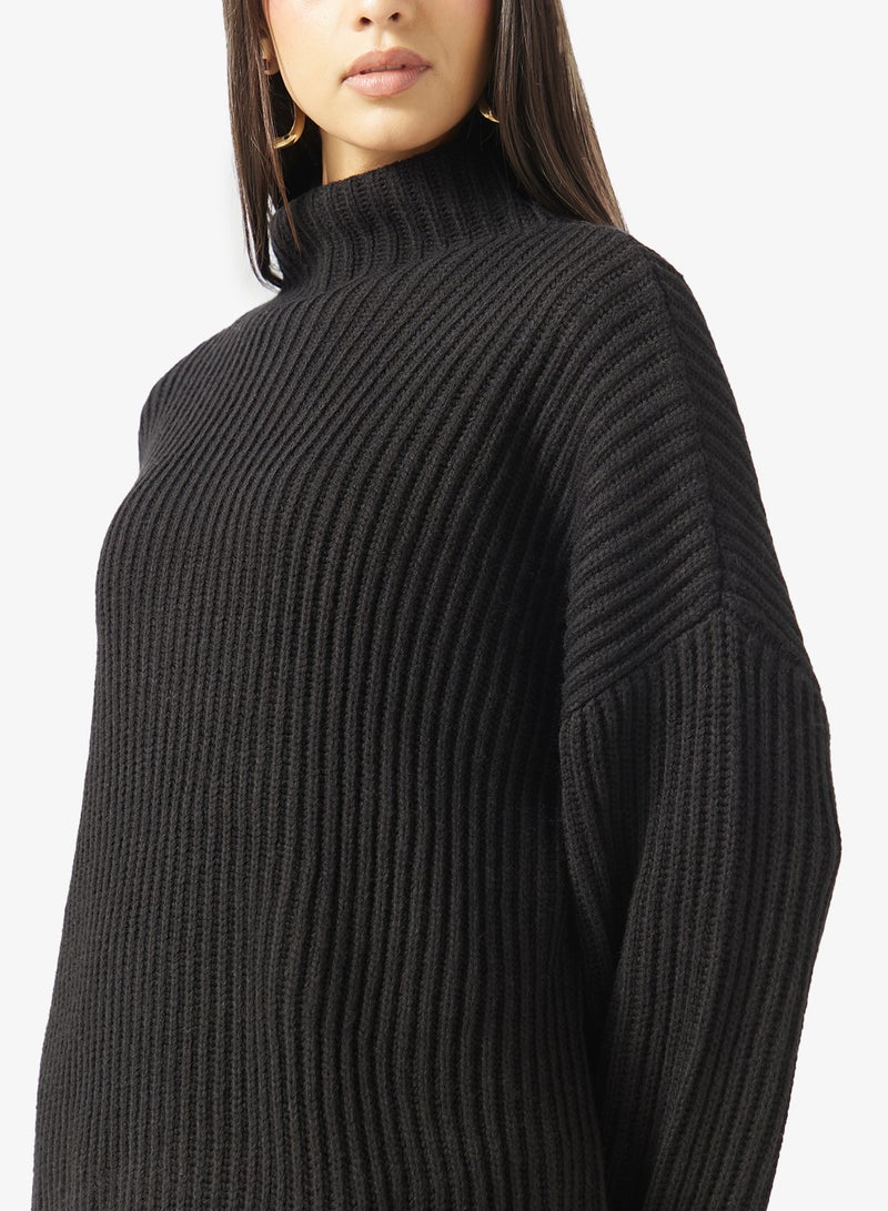 TOPSHOP Knitted Long Sleeve High Neck Jumper - Image 3