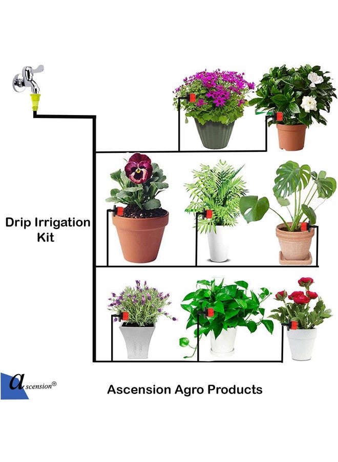 Ascension Agro Drip Irrigation Garden Watering Plants Drip kits Adjustable for 12 Plants drip kit - Image 5